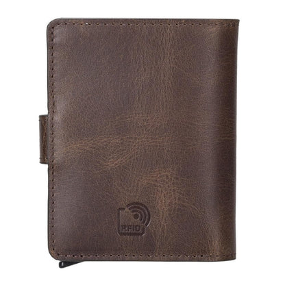 Palermo Zip Mechanical Genuine Leather Card Holder