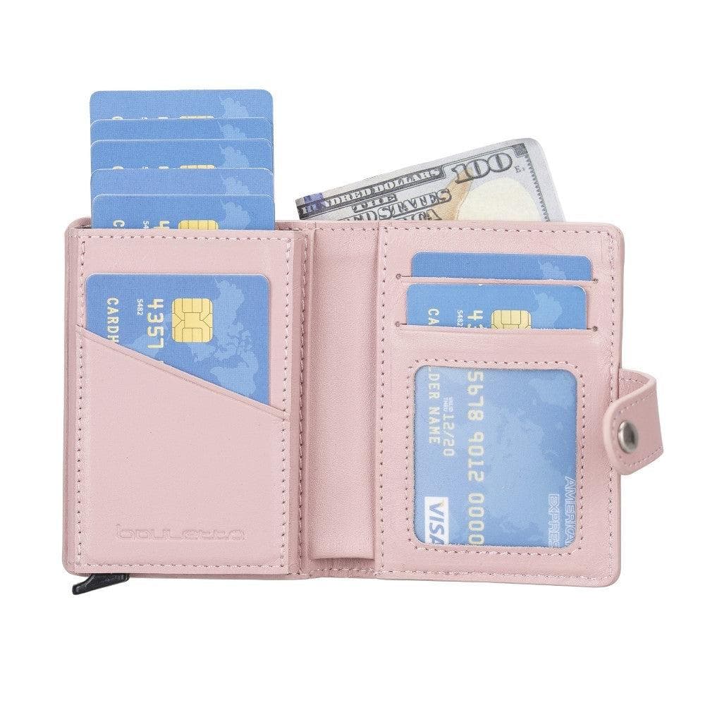 Palermo Zip Mechanical Genuine Leather Card Holder