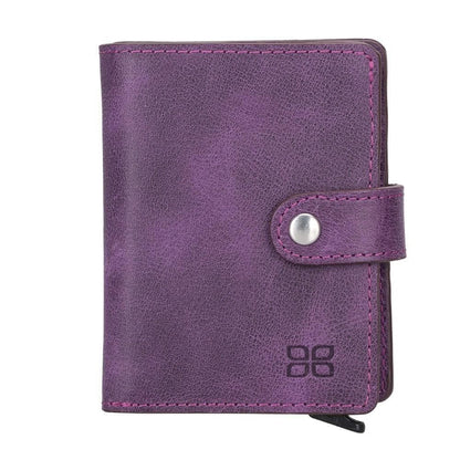 Palermo Zip Mechanical Genuine Leather Card Holder