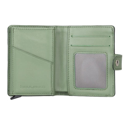 Palermo Zip Mechanical Genuine Leather Card Holder