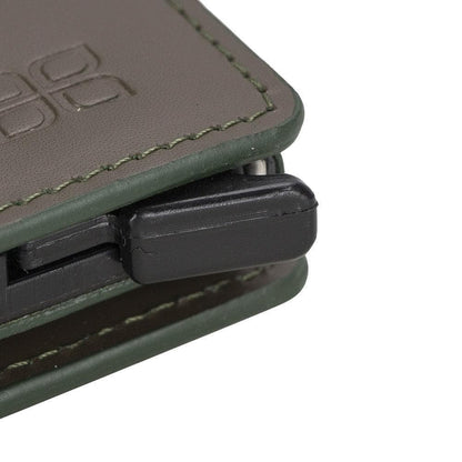 Palermo Zip Mechanical Genuine Leather Card Holder