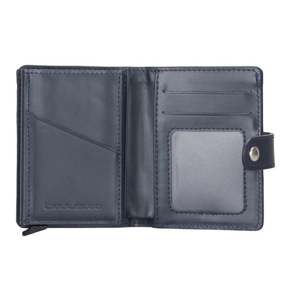 Palermo Zip Mechanical Genuine Leather Card Holder