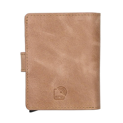 Palermo Zip Mechanical Genuine Leather Card Holder