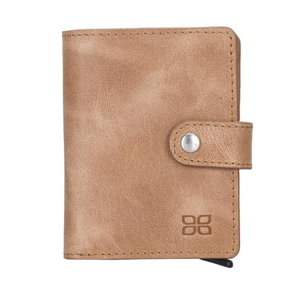Palermo Zip Mechanical Genuine Leather Card Holder