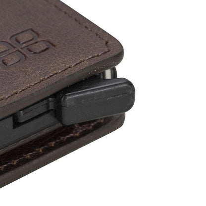 Palermo Zip Mechanical Genuine Leather Card Holder