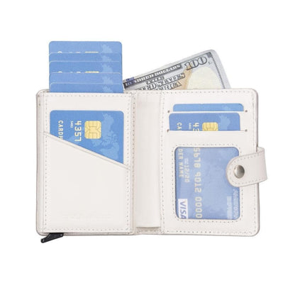 Palermo Zip Mechanical Genuine Leather Card Holder