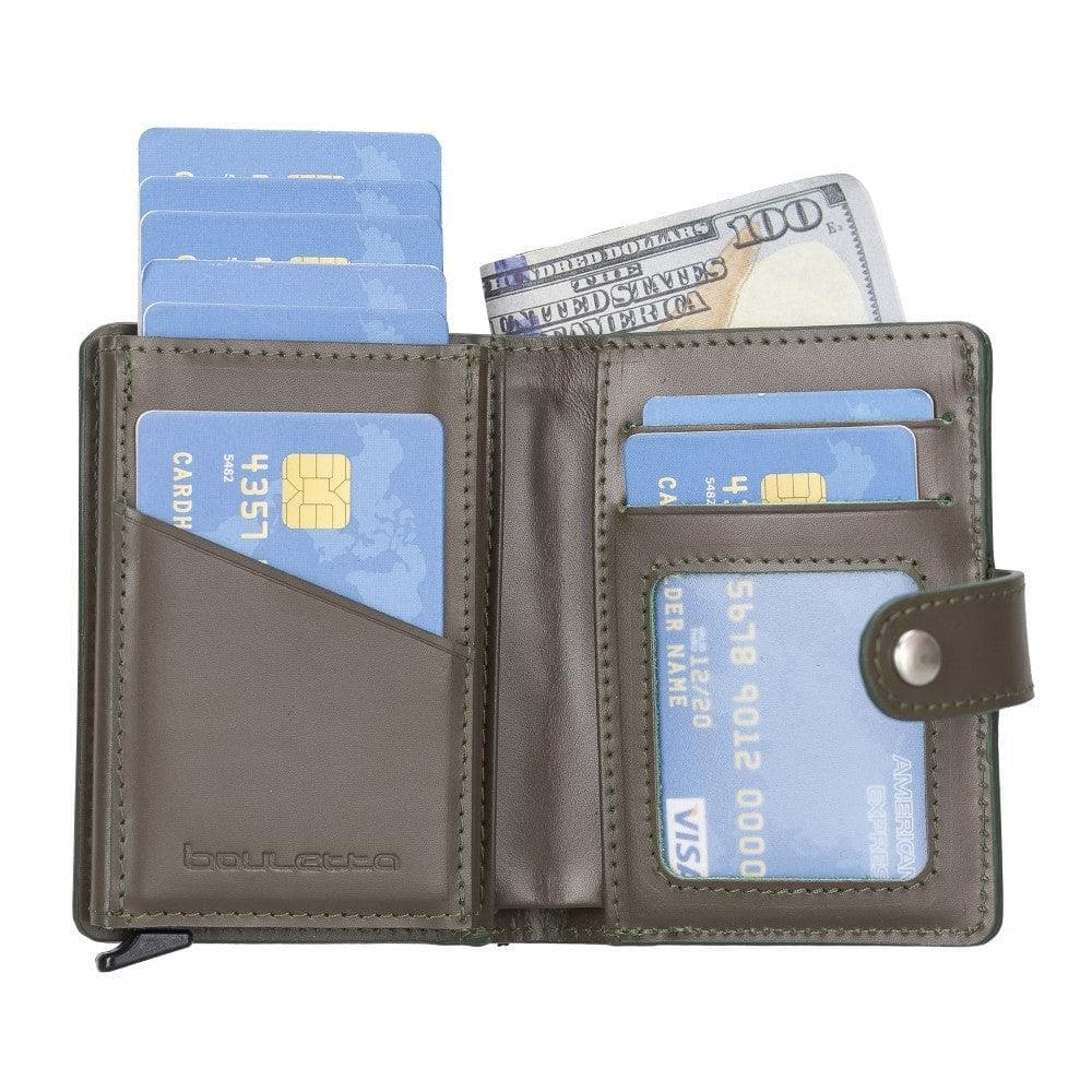 Palermo Zip Mechanical Genuine Leather Card Holder