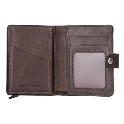 Palermo Zip Mechanical Genuine Leather Card Holder