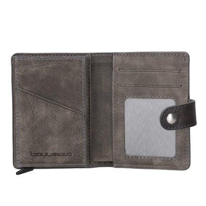 Palermo Zip Mechanical Genuine Leather Card Holder