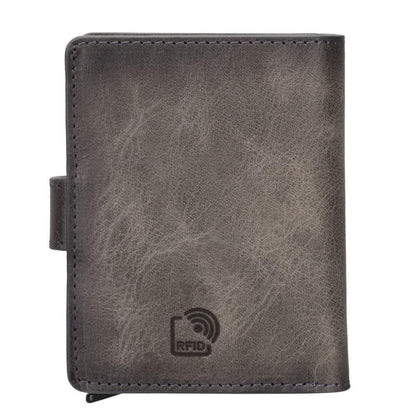 Palermo Zip Mechanical Genuine Leather Card Holder