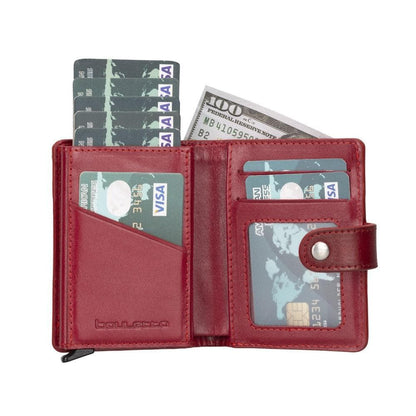 Palermo Zip Mechanical Genuine Leather Card Holder
