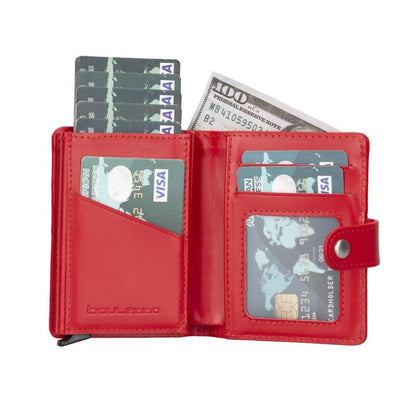 Palermo Zip Mechanical Genuine Leather Card Holder