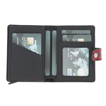 Palermo Zip Mechanical Genuine Leather Card Holder