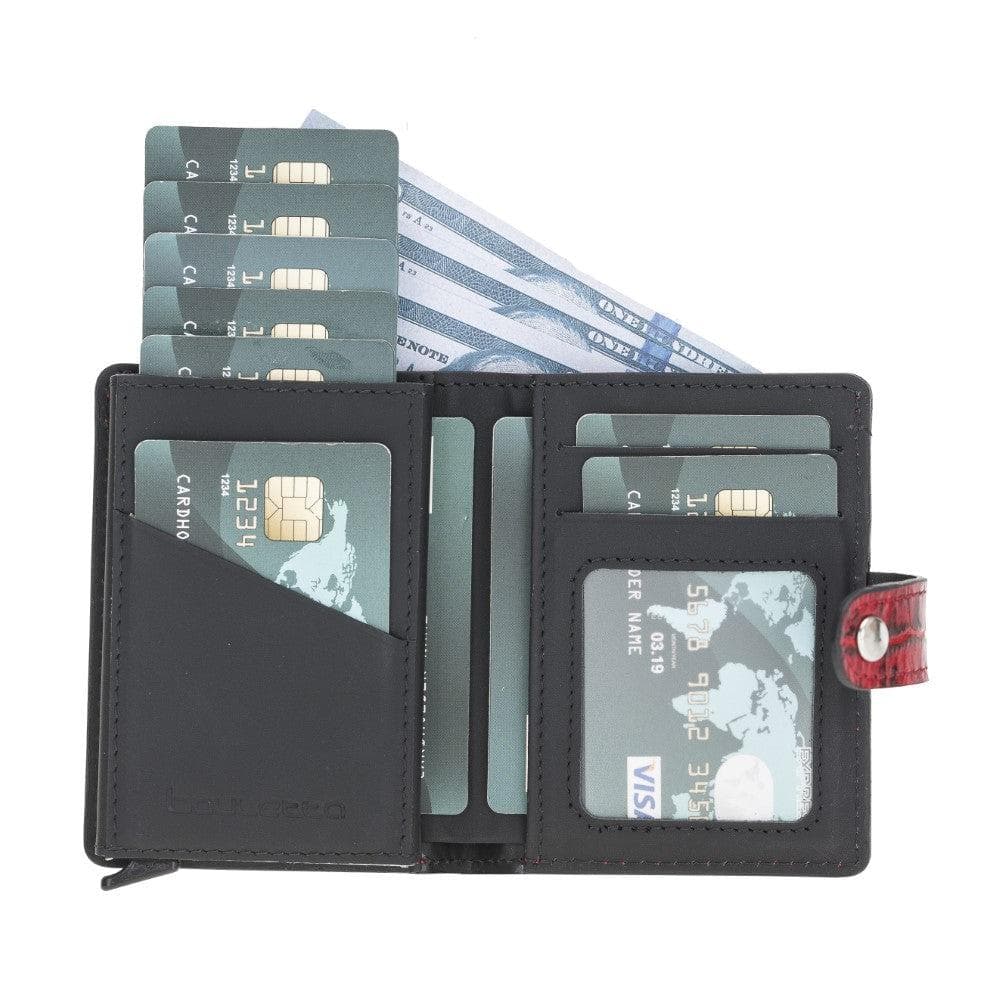 Palermo Zip Mechanical Genuine Leather Card Holder