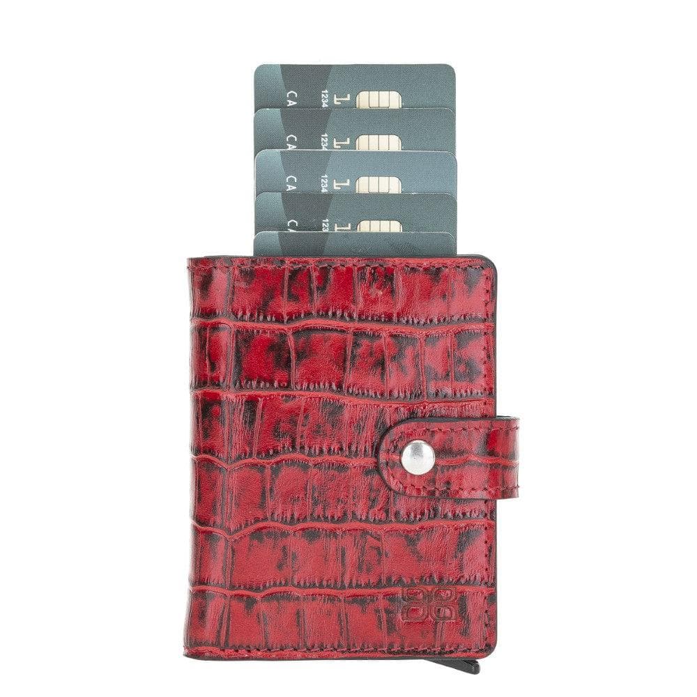 Palermo Zip Mechanical Genuine Leather Card Holder