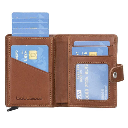 Palermo Zip Mechanical Genuine Leather Card Holder