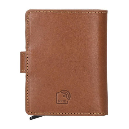 Palermo Zip Mechanical Genuine Leather Card Holder