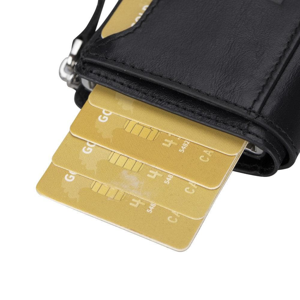 Palermo Zip Mechanical Genuine Leather Card Holder