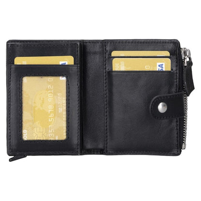 Palermo Zip Mechanical Genuine Leather Card Holder