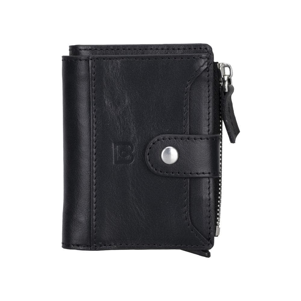 Palermo Zip Mechanical Genuine Leather Card Holder