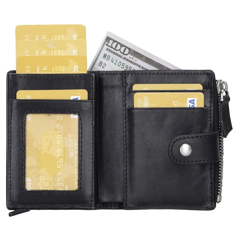 Palermo Zip Mechanical Genuine Leather Card Holder