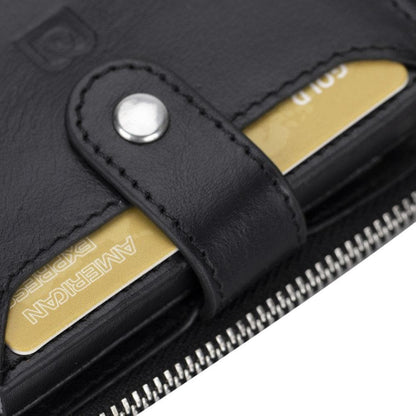Palermo Zip Mechanical Genuine Leather Card Holder