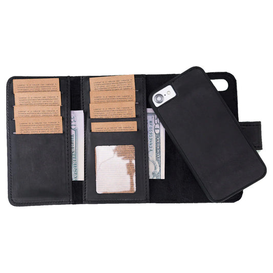 Santa iPhone SE / 8 / 7 Leather Detachable Wallet Case