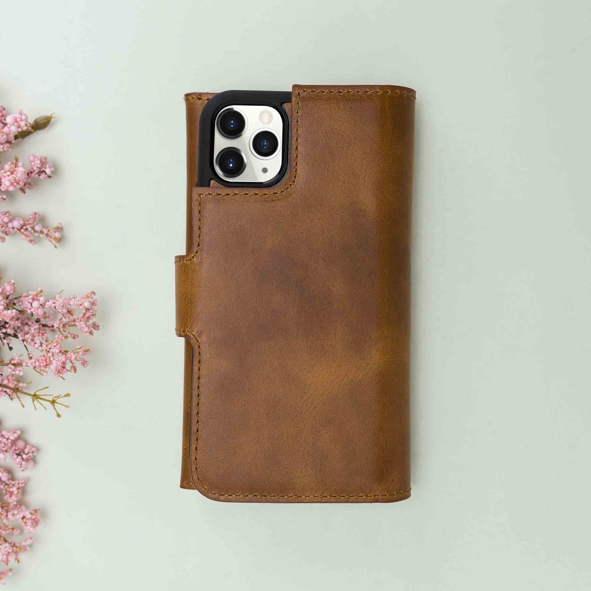Santa iPhone 11 Pro Leather Detachable Wallet Case