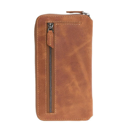 Pouch Zippered Detachable Leather Wallet Case for Apple iPhone X Series