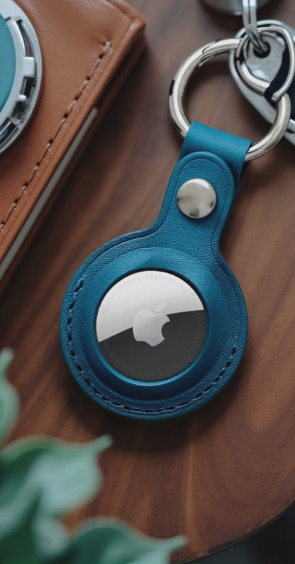 AVA Genuine Leather Case with Keyring for Apple AirTag