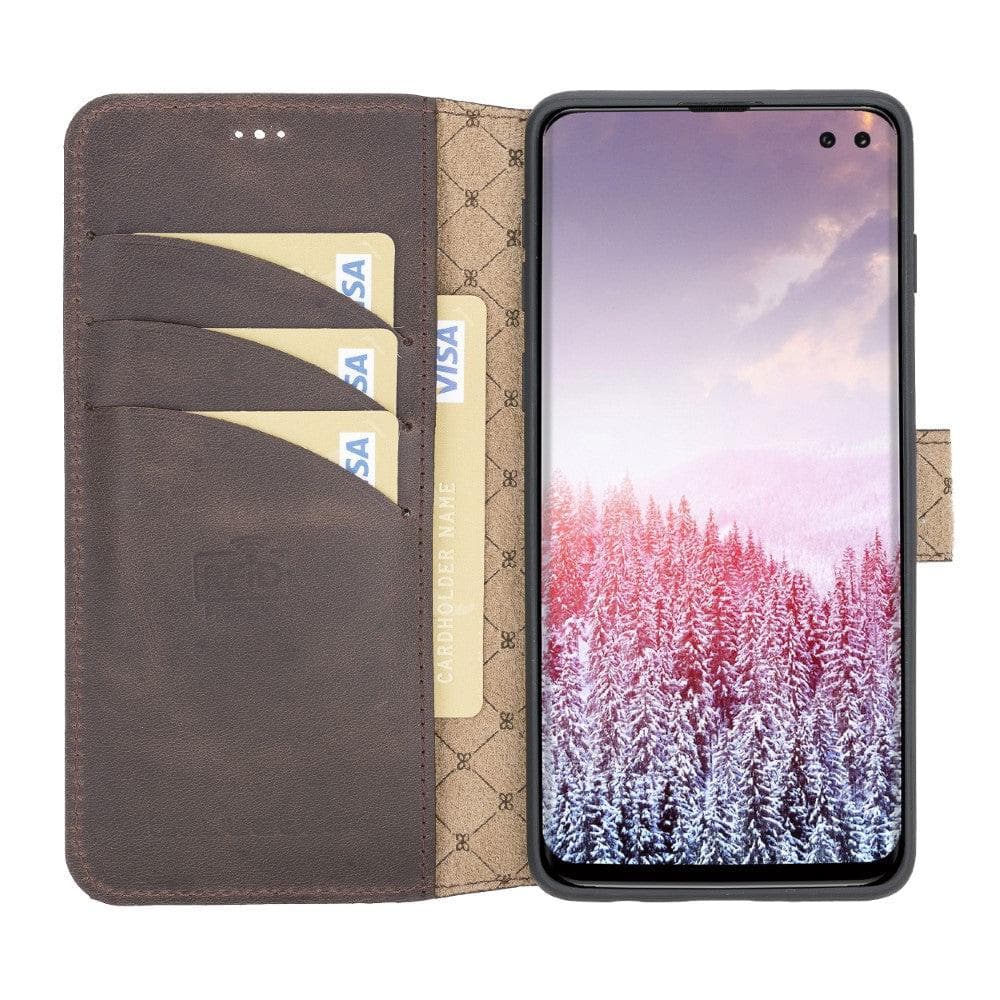 Samsung Galaxy S10 Series Leather Wallet Cover Folio Case