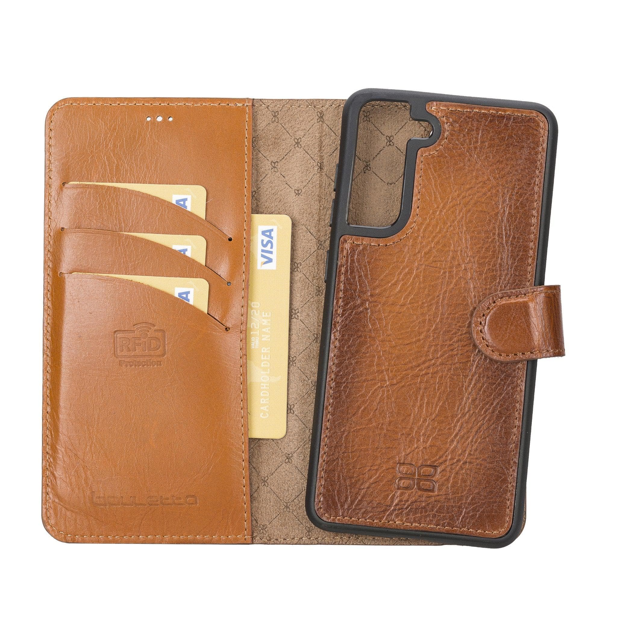 Samsung Galaxy S21 FE (Fan Edition) Detachble Leather Wallet Case - MW