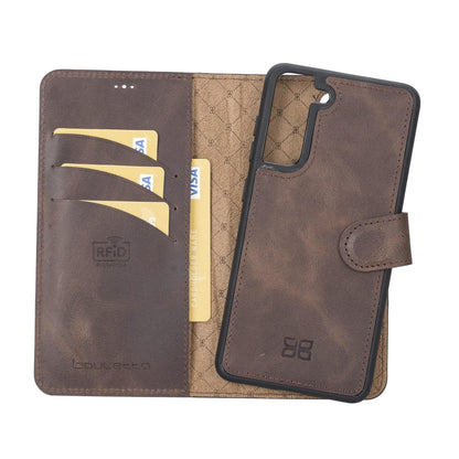 Samsung Galaxy S21 FE (Fan Edition) Detachble Leather Wallet Case - MW