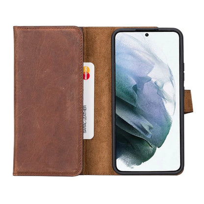 Santa Samsung Galaxy S22 Plus Leather Detachable Wallet Case