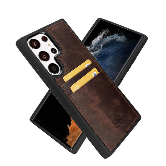 Samsung Galaxy S23 Series Leather Case with Card Holder