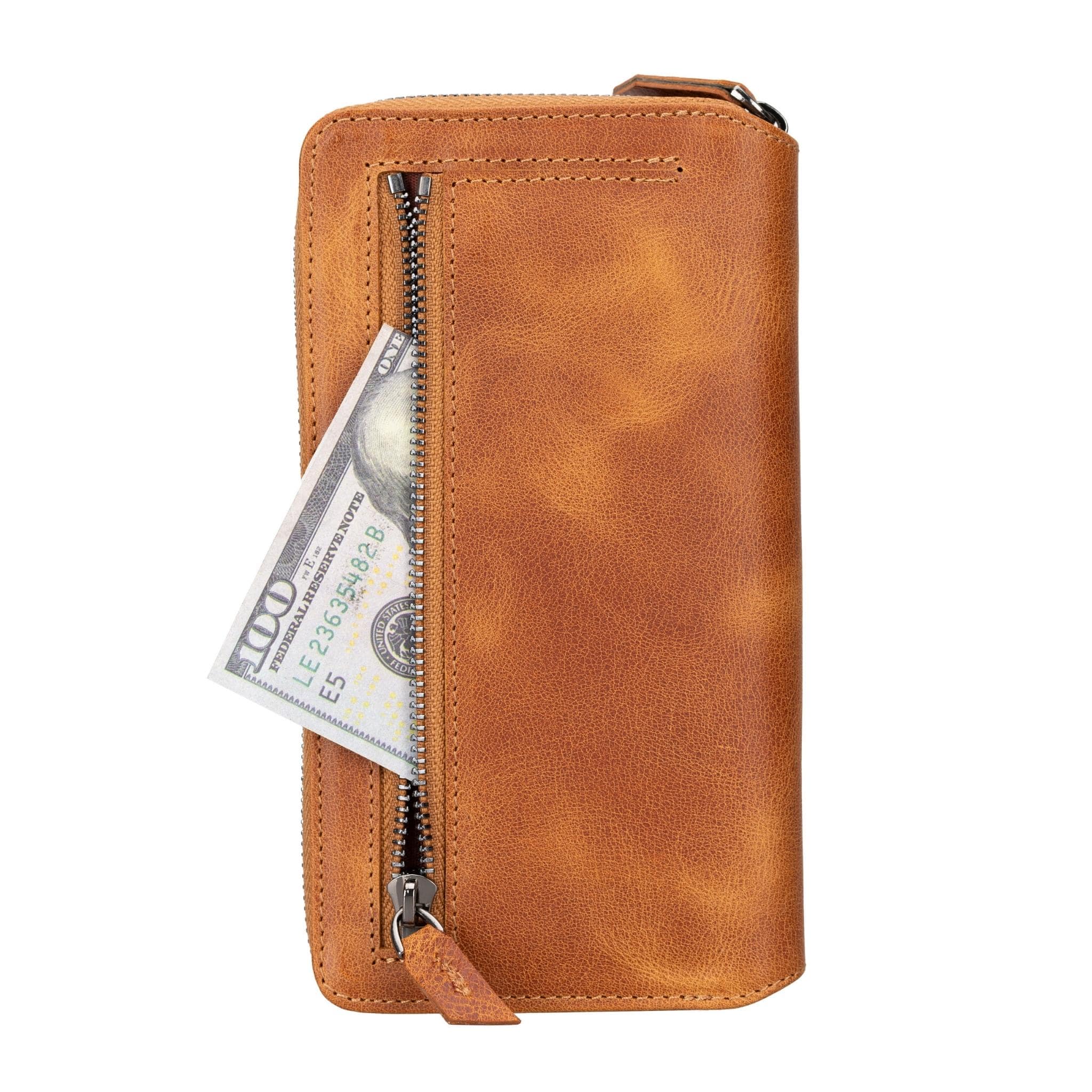 Samsung Galaxy S23 Series Zippered Leather Wallet Cases - PMW