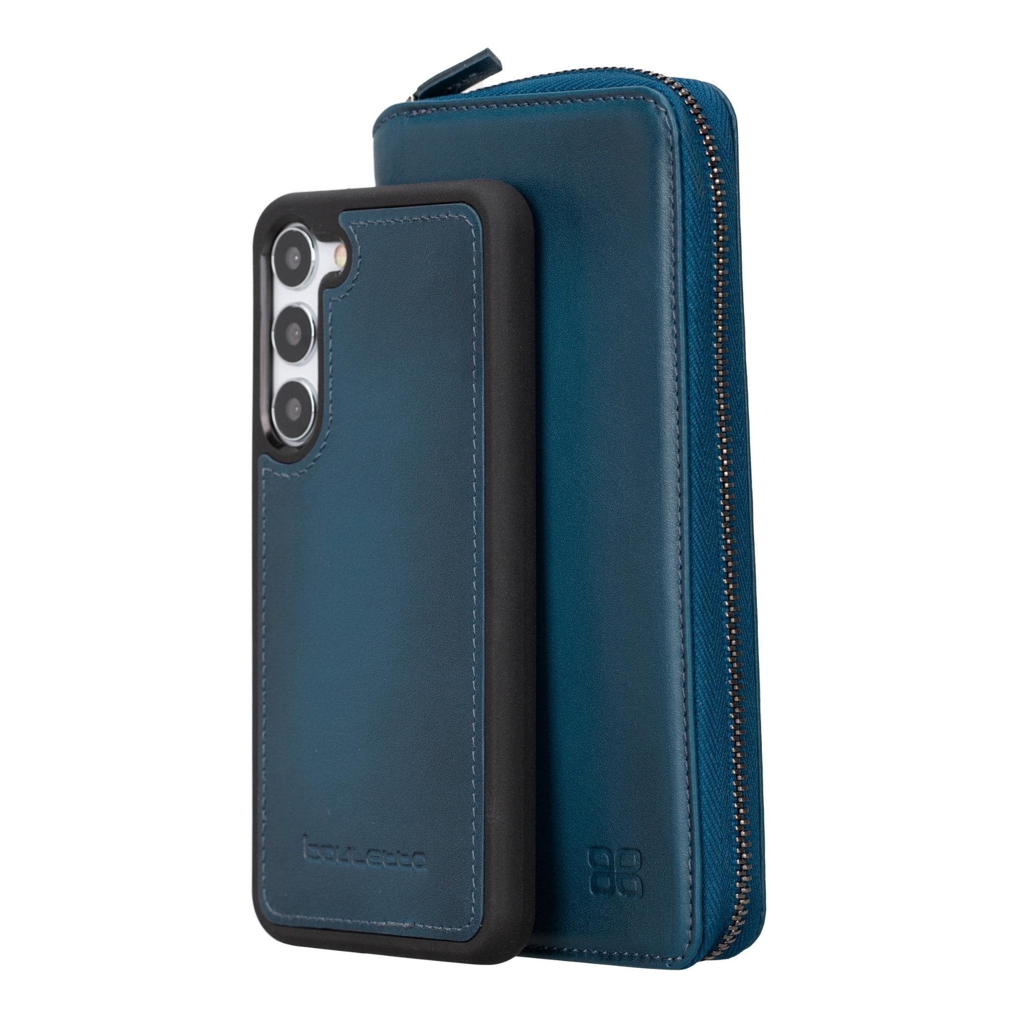 Samsung Galaxy S23 Series Zippered Leather Wallet Cases