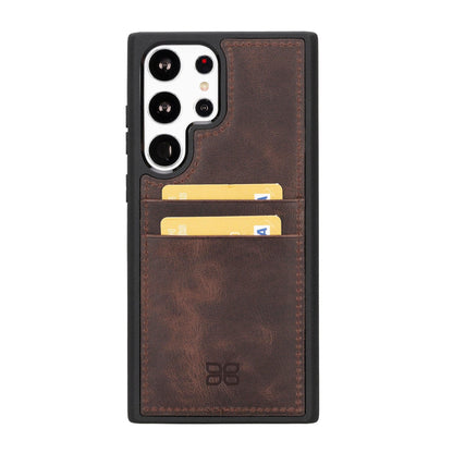 Flex Cover Card Holder Samsung Galaxy S24 Series Genuine Leather Back Cover / FXC CCP