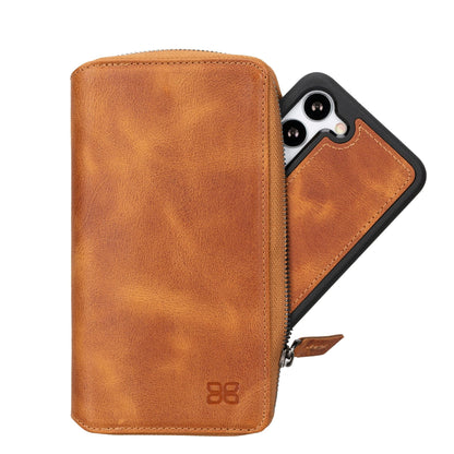 Samsung Galaxy S24 Series Zippered Leather Wallet Cases - PMW