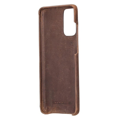 Samsung S20 Series Fully Covering Leather Back Cover Case