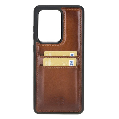 Samsung Galaxy S20 Series Leather flexiable Back Cover With Card Holder Case