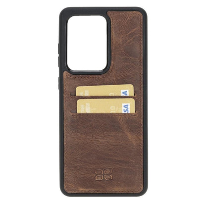 Samsung Galaxy S20 Series Leather flexiable Back Cover With Card Holder Case