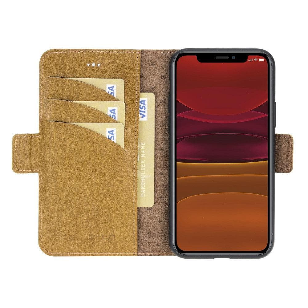 Wallet Folio with ID Slot Leather Wallet Case For Apple iPhone 11 Series