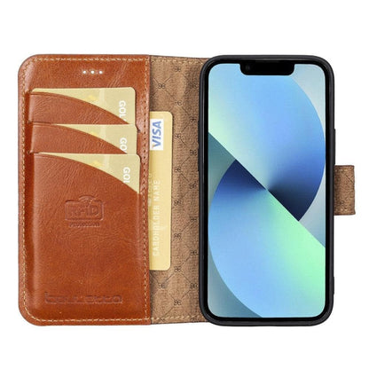 Wallet Case  Series Non-Detachable Genuine Leather Wallet Case - WC