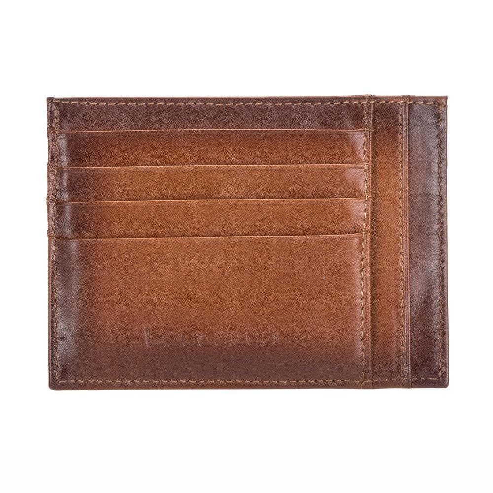 Leather Slim Card Holder Wallet with Coin Slot - The Stitched Cow