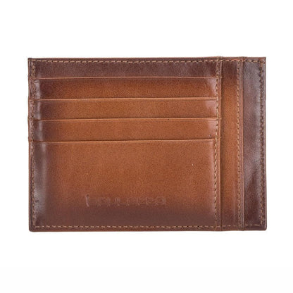 Leather Slim Card Holder Wallet with Coin Slot - The Stitched Cow