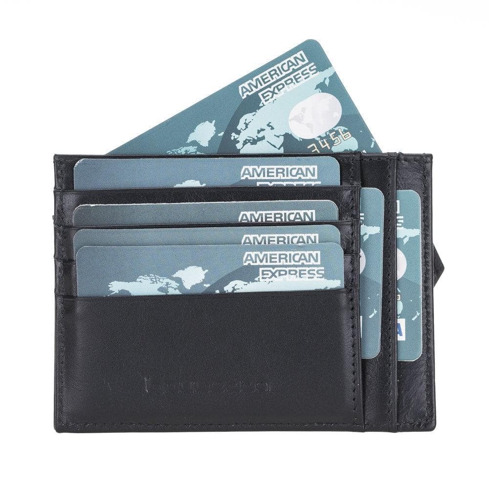 Leather Slim Card Holder Wallet with Coin Slot - The Stitched Cow