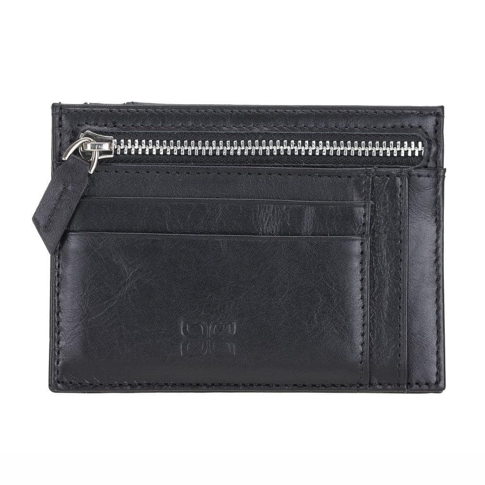 Leather Slim Card Holder Wallet with Coin Slot - The Stitched Cow