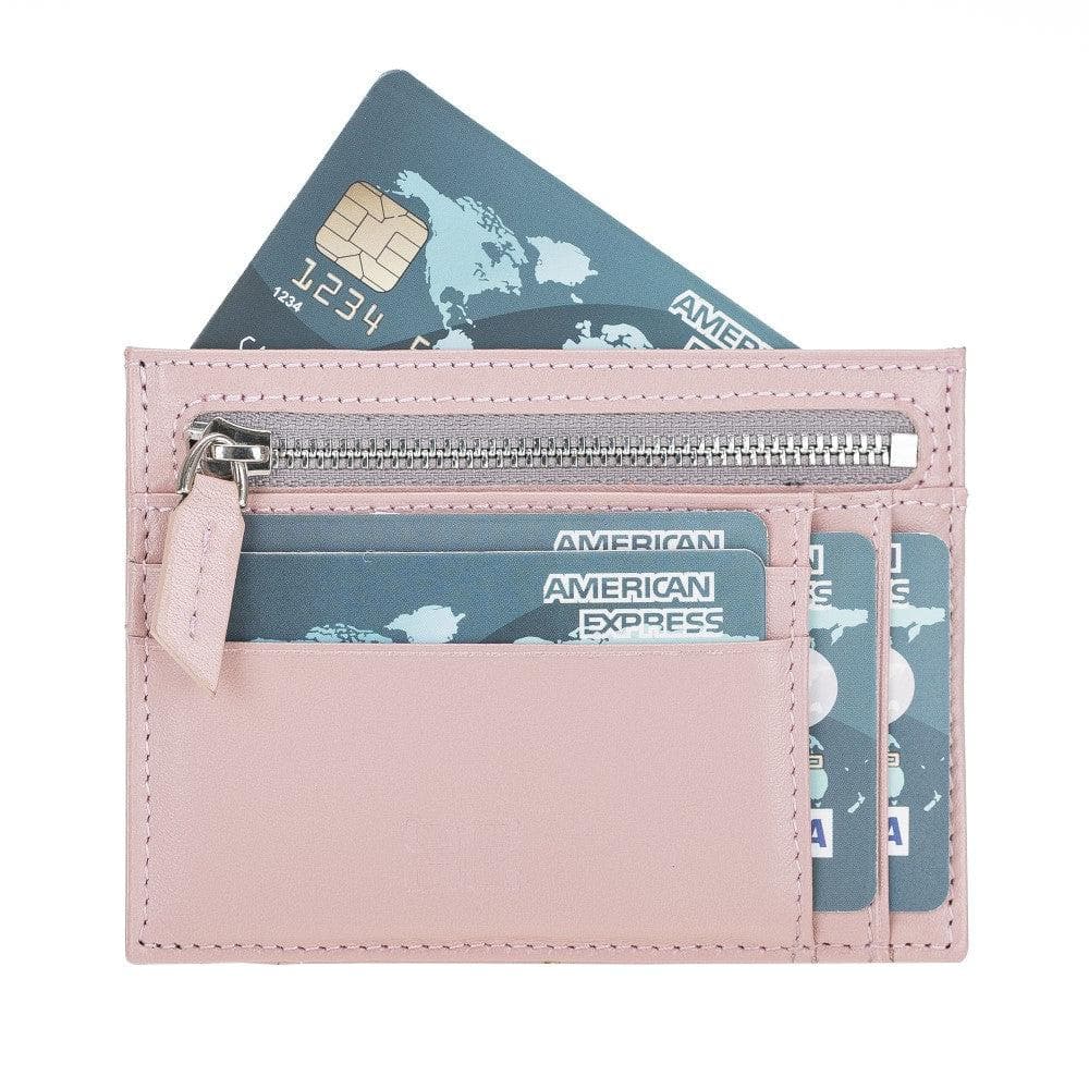 Leather Slim Card Holder Wallet with Coin Slot - The Stitched Cow