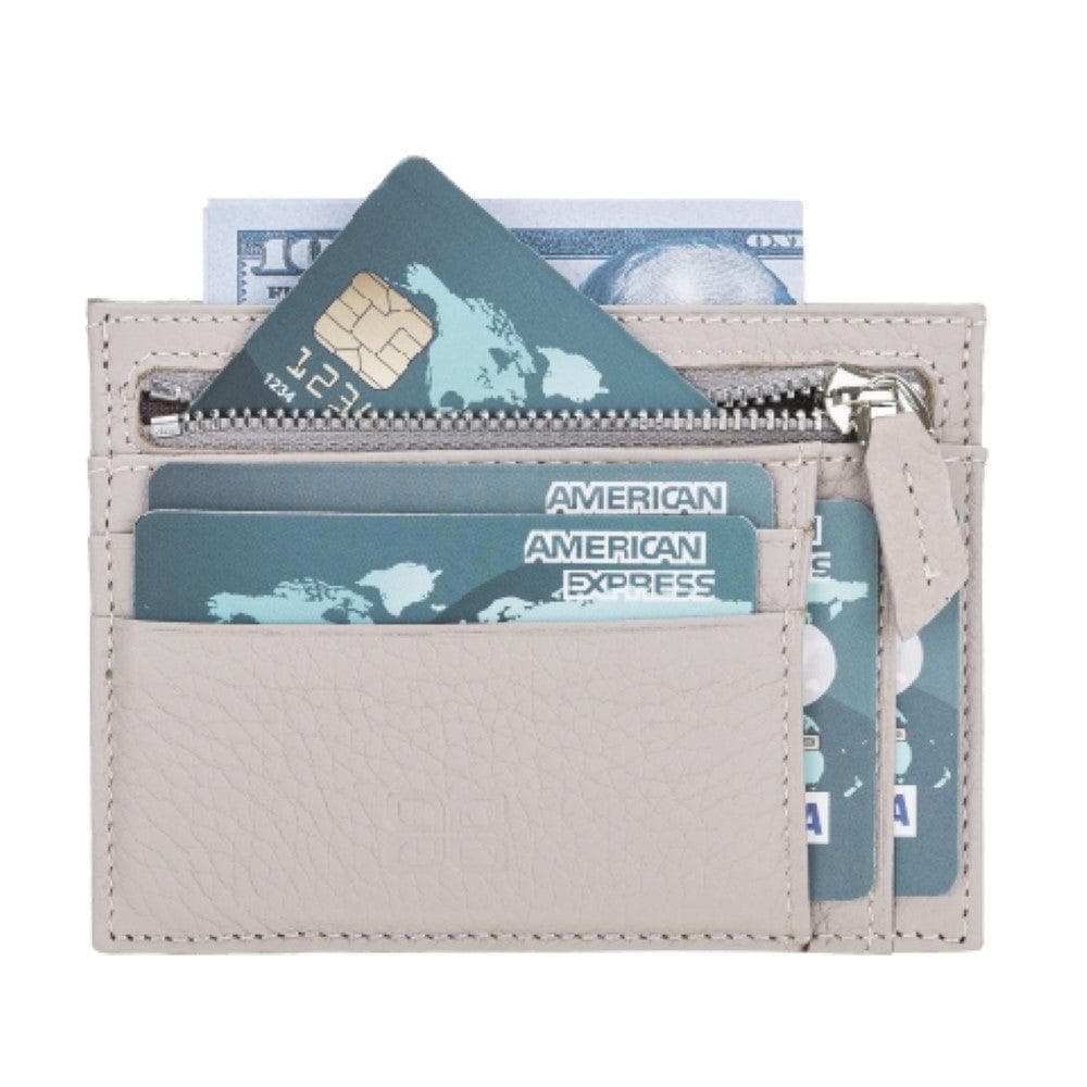 Leather Slim Card Holder Wallet with Coin Slot - The Stitched Cow